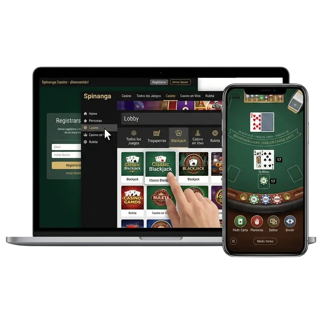 Pasos para empezar a jugar al blackjack online en Spinanga