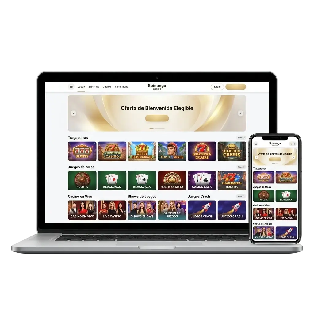 Spinanga Casino juegos y bono de bienvenida en España