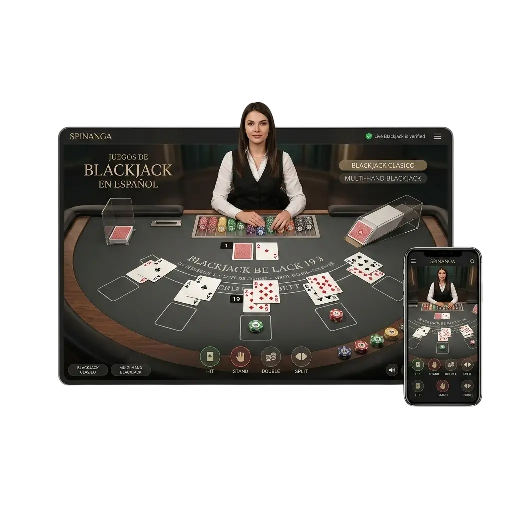 Juegos de Blackjack Online en Spinanga