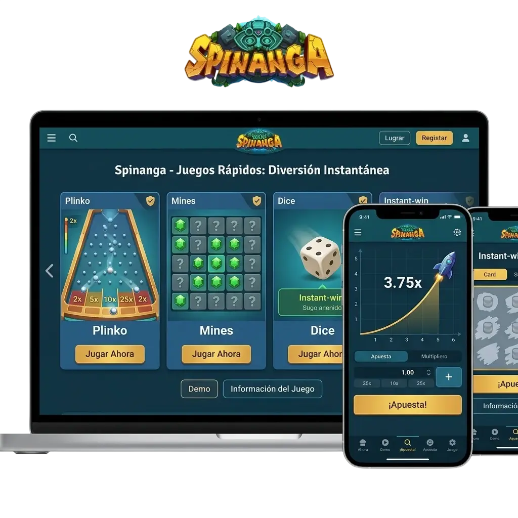 Juegos rápidos en Spinanga Casino: Aviator, Mines, Plinko y JetX