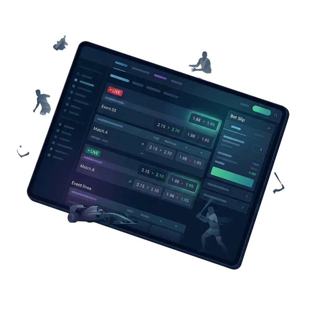 Opciones de apuestas deportivas en la app de Spinanga