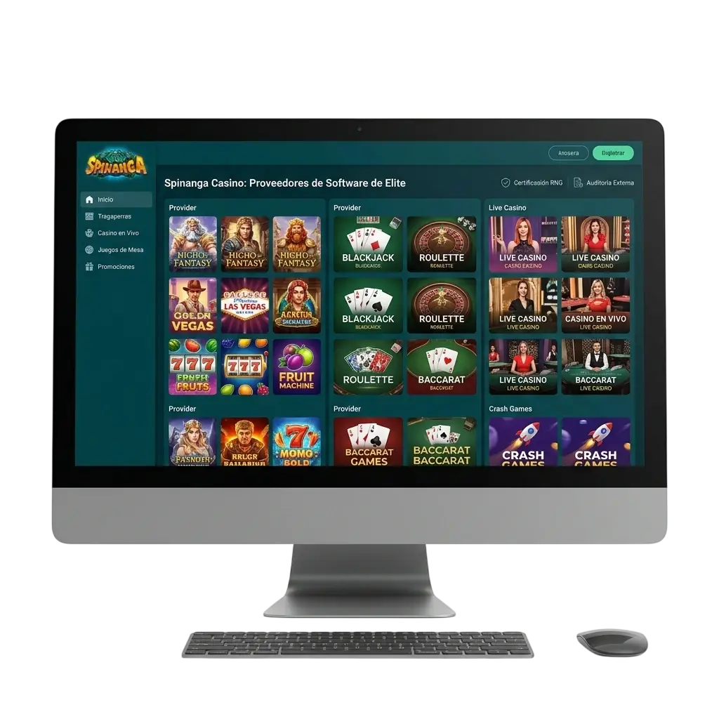 Proveedores de software en Spinanga Casino
