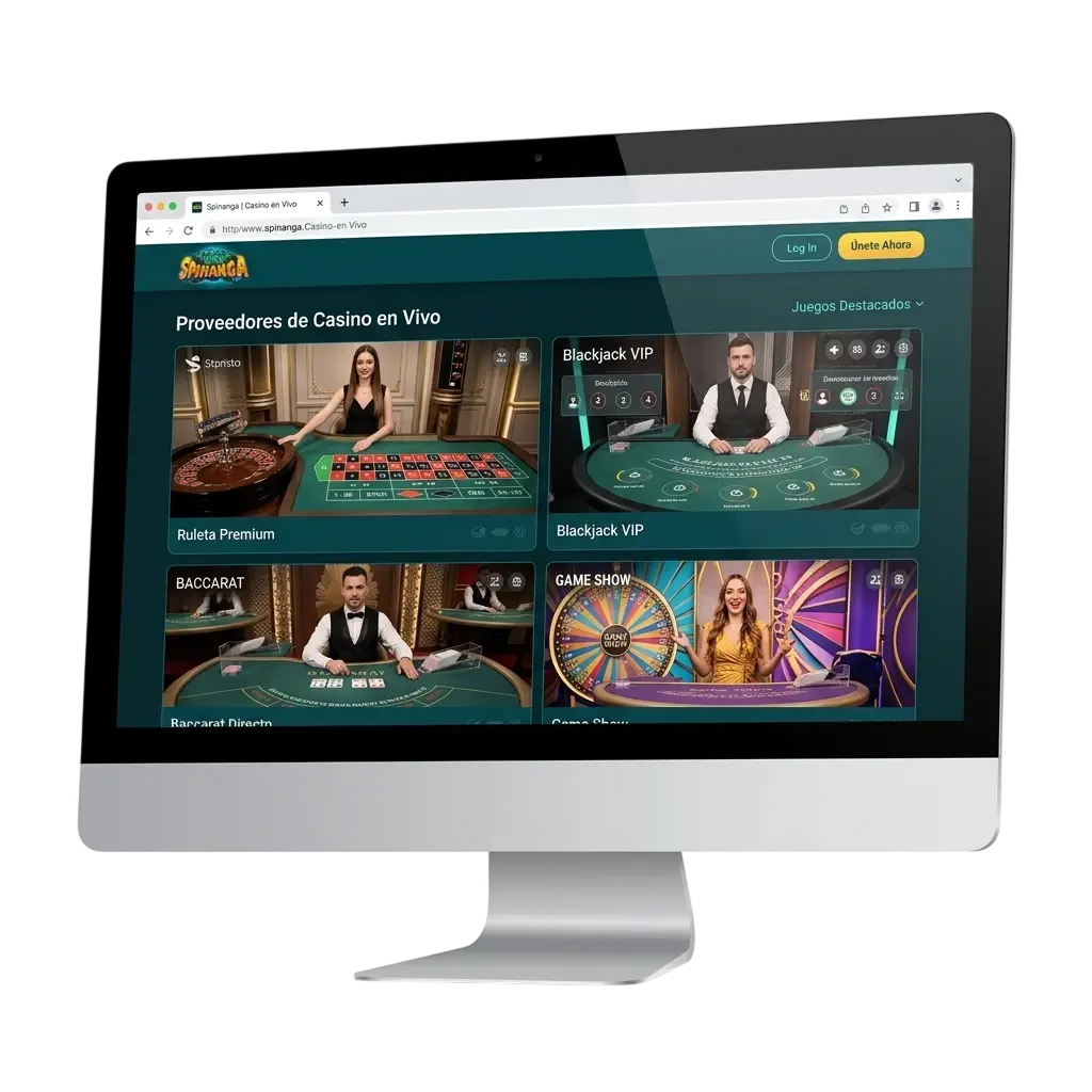 Proveedores de casino en vivo de Spinanga en España