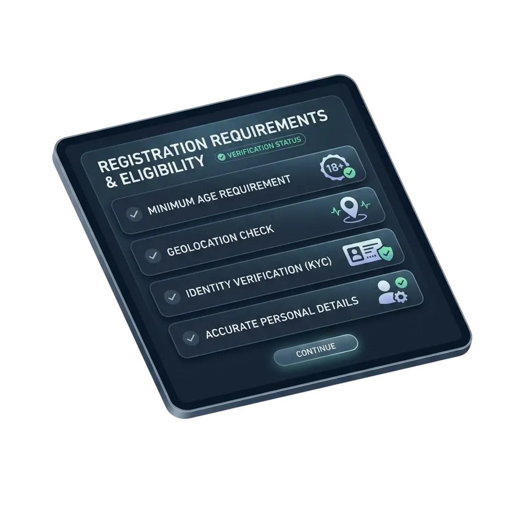 Requisitos de registro en Spinanga Casino