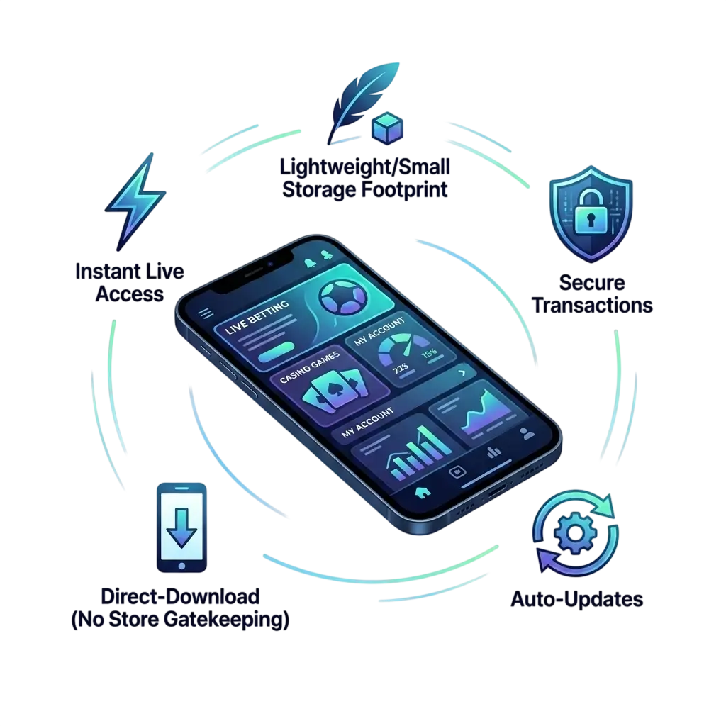 App móvil de Spinanga en dispositivo